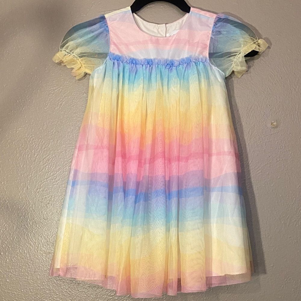 Sparkle and Shine Rainbow Tulle Dress girls size 6